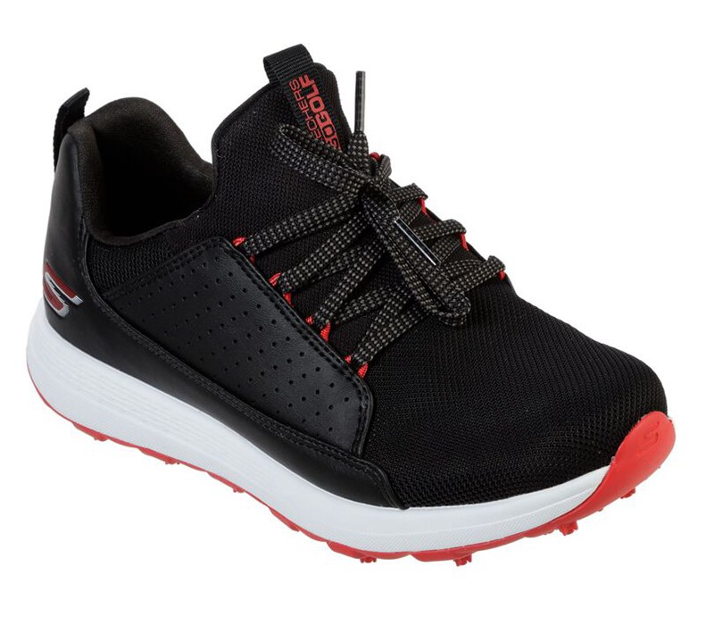 Skechers Go Max - Lil Mojo - Boys Golf Shoes Black/Red [AU-OO3121]